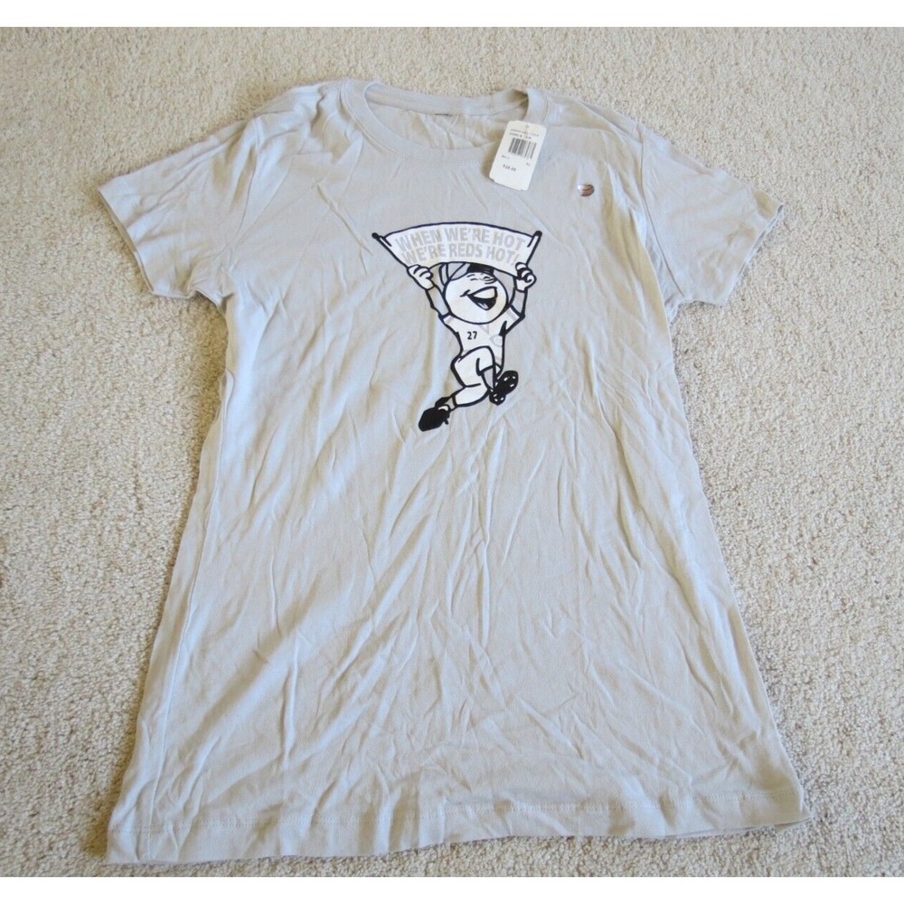 NWT American Needle When We're Hot Cincinnati Reds Baseball Women's T-Shirt XL